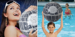 Illustration for article titled An Inflatable Death Star Beach Ball That Lights Up Because Why Not?
